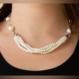 Costume Jewelry -Pearl Necklace and Earring Set